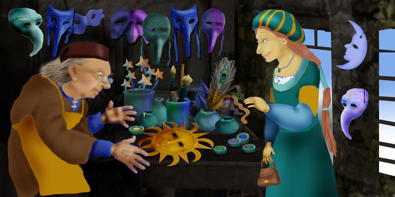 Mask-maker's shop